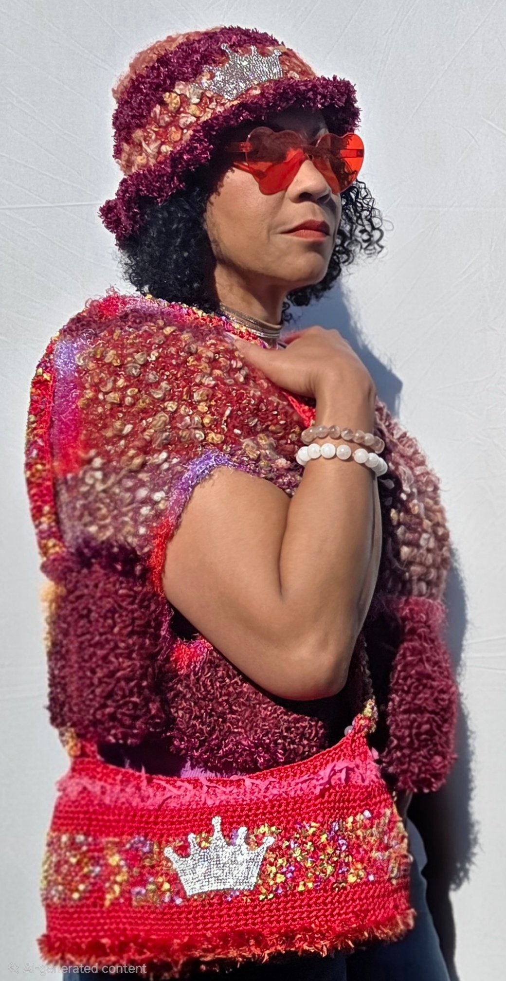 Royal Ruby — Handmade Crochet Wearable Art