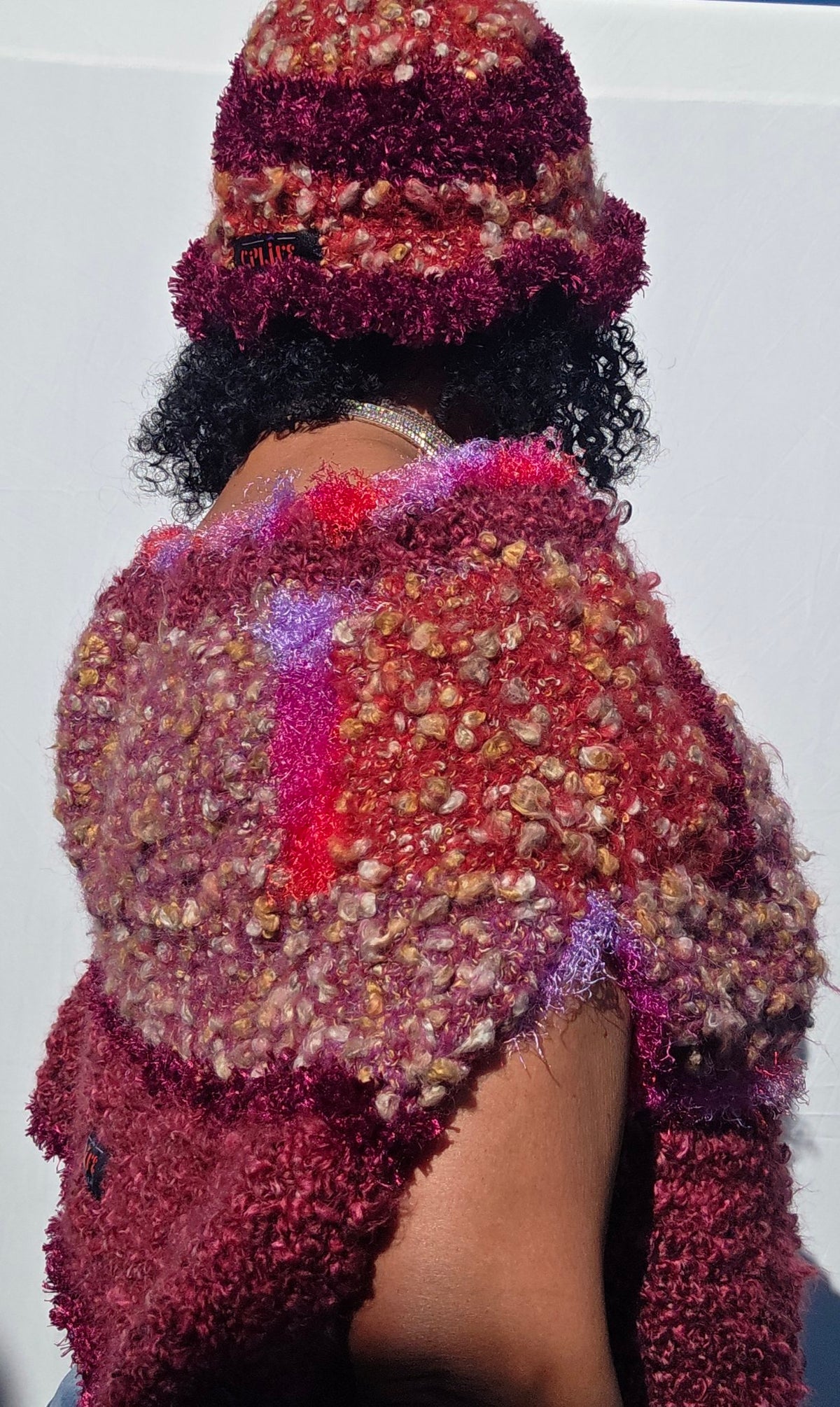 Garnet Queen - Handmade Crochet Wearable Art