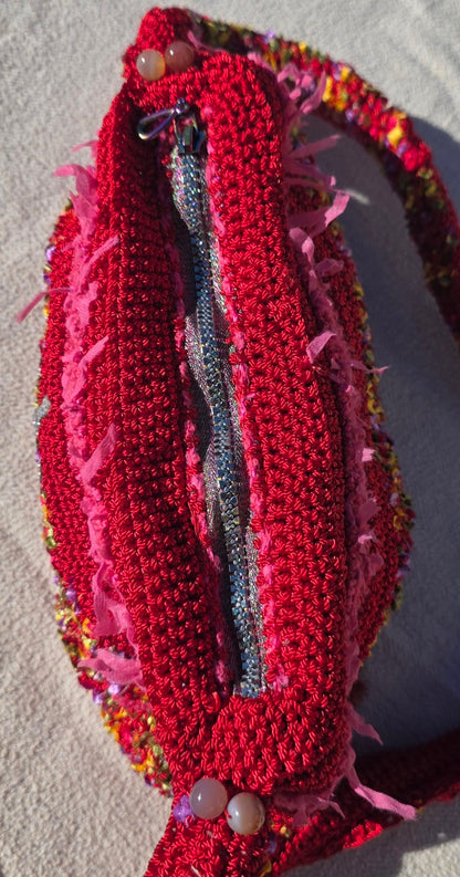 Royal Ruby — Handmade Crochet Wearable Art