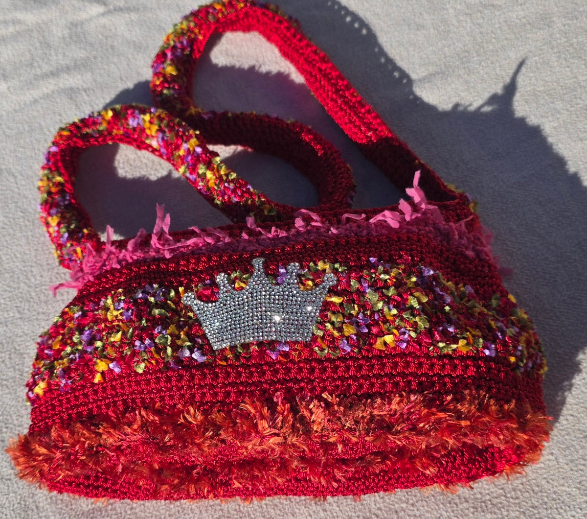 Royal Ruby — Handmade Crochet Wearable Art