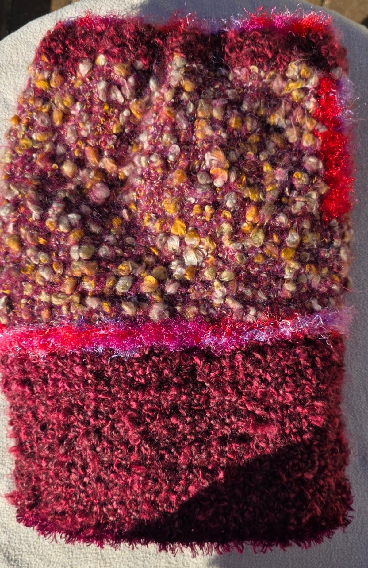 Garnet Queen - Handmade Crochet Wearable Art