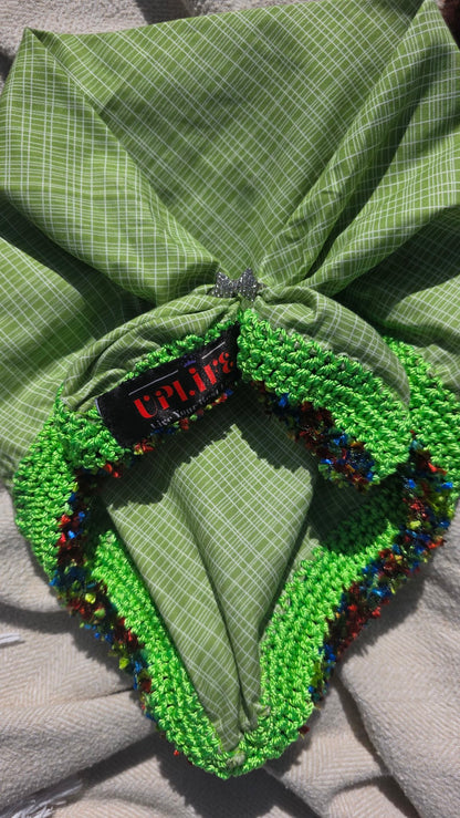 Royal Bandana for Dogs — Handmade Crochet Wearable Art