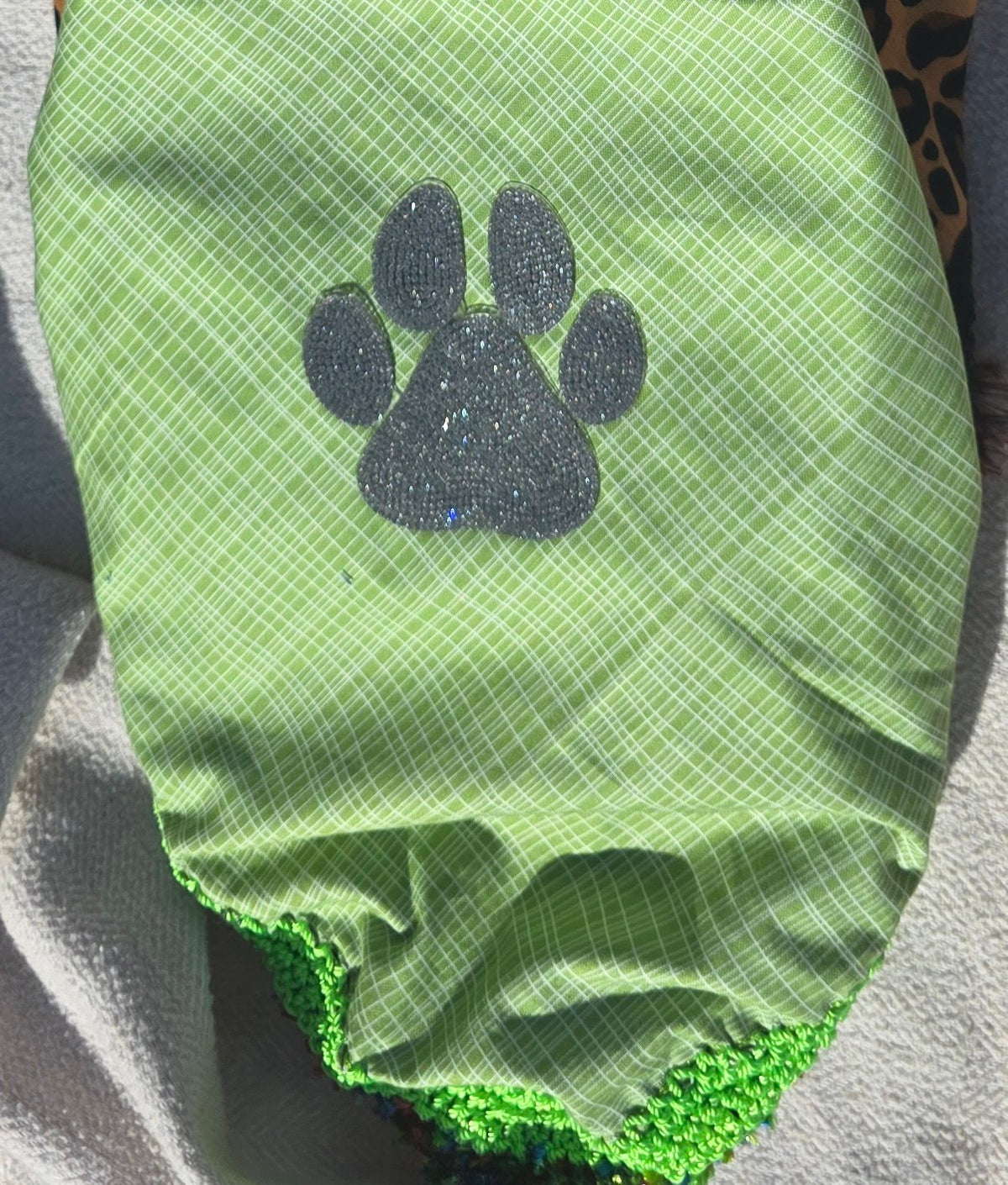 Royal Bandana for Dogs — Handmade Crochet Wearable Art